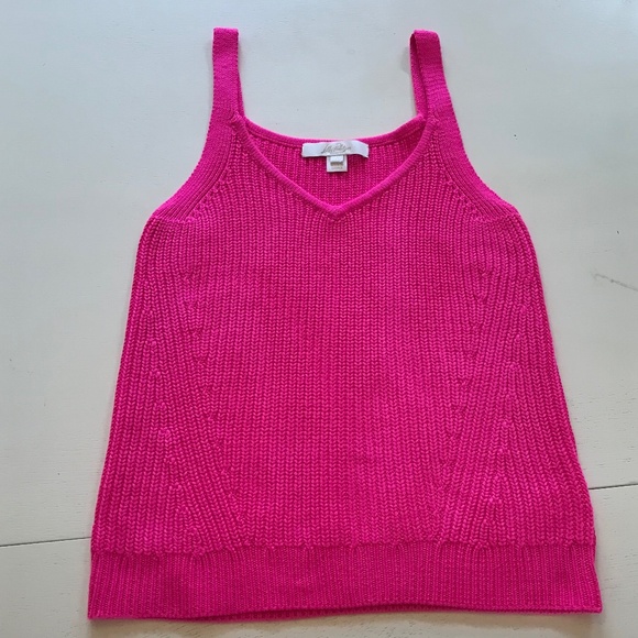 LILLY PULITZER BRISTOW TANK SWEATER PASSION FRUIT PINK - Picture 4 of 11